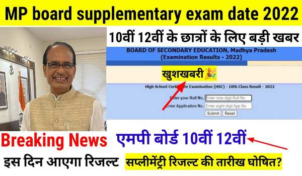 MP Board 12th Supplementary Result 2022 News Today
