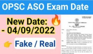 OPSC ASO Exam kab se hoge 2022